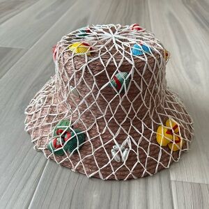 Vintage Straw Shell Hat Made in Japan